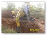 Soil was dug out for brick making...