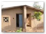 Views of the house: the front, facing north.